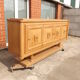 Sideboard fish oak 1940 art deco modernist Gaston