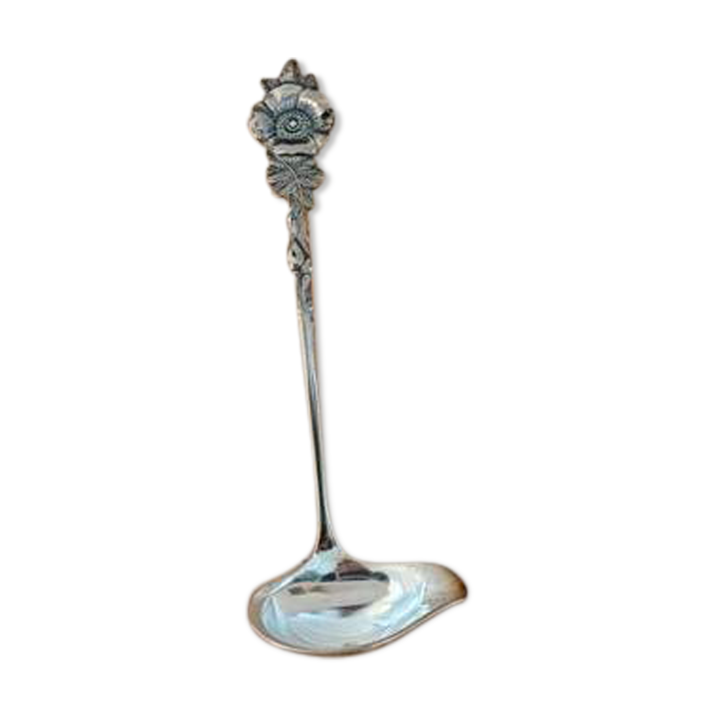 Reed & Barton silver-plated sauce spoon Harlequin