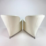 Set of 2 white leolux excalibur by jan armgardt, 1990s