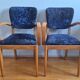 Bridge armchairs in solid beech