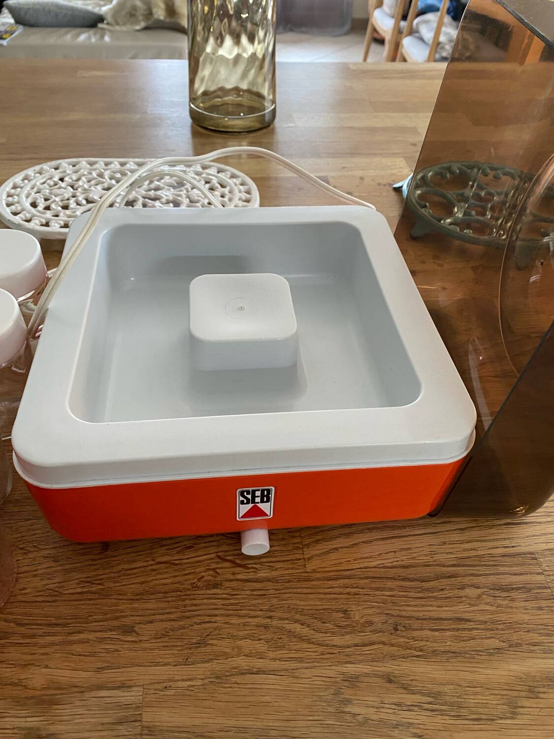 Seb vintage orange yogurt maker