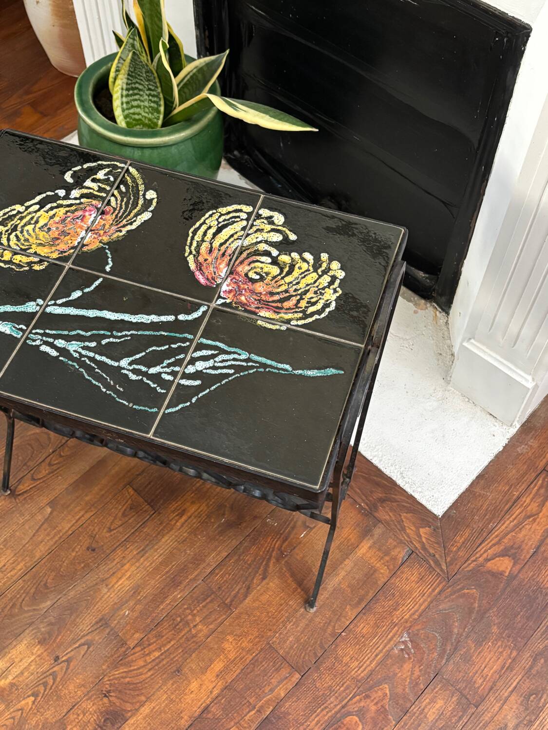 Side table, Vallauris magazine rack