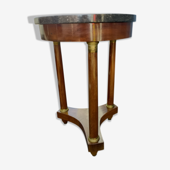 Gueridon side table empire style marble top