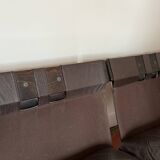 Canapé Panda d'Ake Fribyten pour Nelo Sweden (Roche Bobois) en bois et cuir.