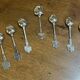Set of 6 silver-plated English dessert spoons