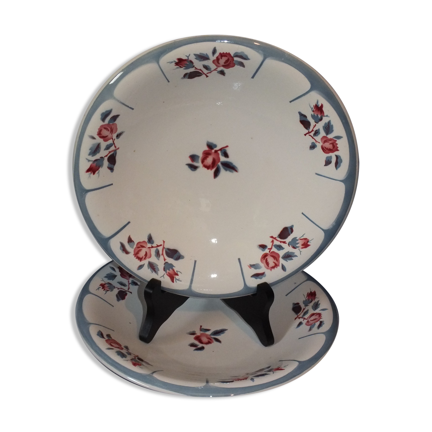 Pair of cups - vintage displays - Digoin Sarreguemines model Ninette