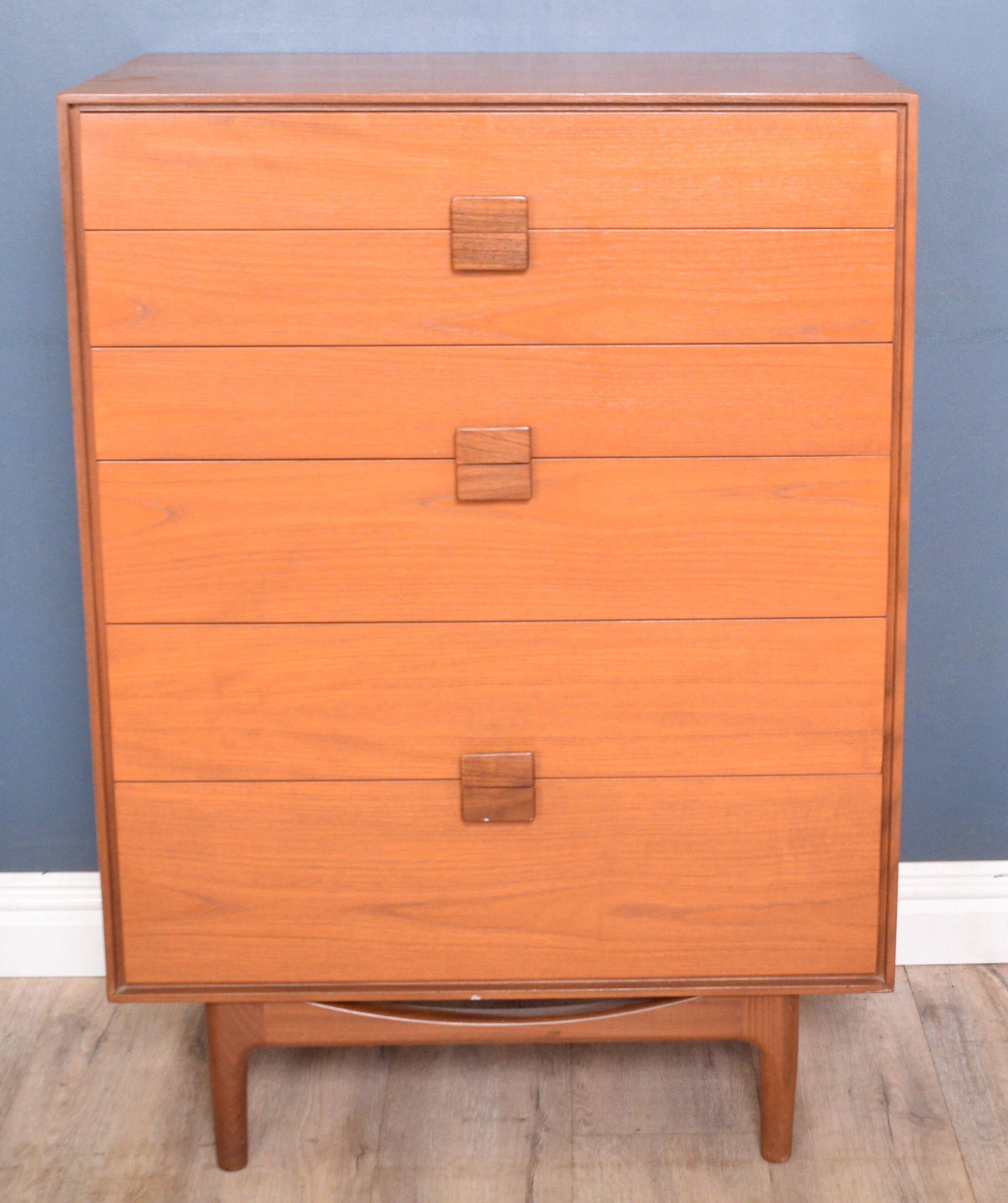 Restored Retro Teak 1960s LB Kofod Larsen Teak Chest Of Drawers G Plan