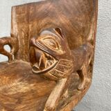 Wooden African lounge