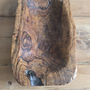 Olive wood trinket tray, 1950