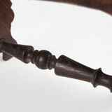 Tabouret rustique en bois, années 1880