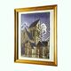 Anonymous painting – Watercolor – View of an old church in the Meuse