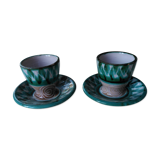 Set of 2 coquetiers Robert Picault Vallauris