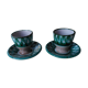 Set of 2 coquetiers Robert Picault Vallauris