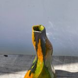 Vintage ceramic vase with drips