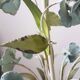 Vintage tole chandelier with light blue roses 1960s