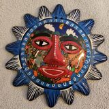 2 Mexican ceramic masks