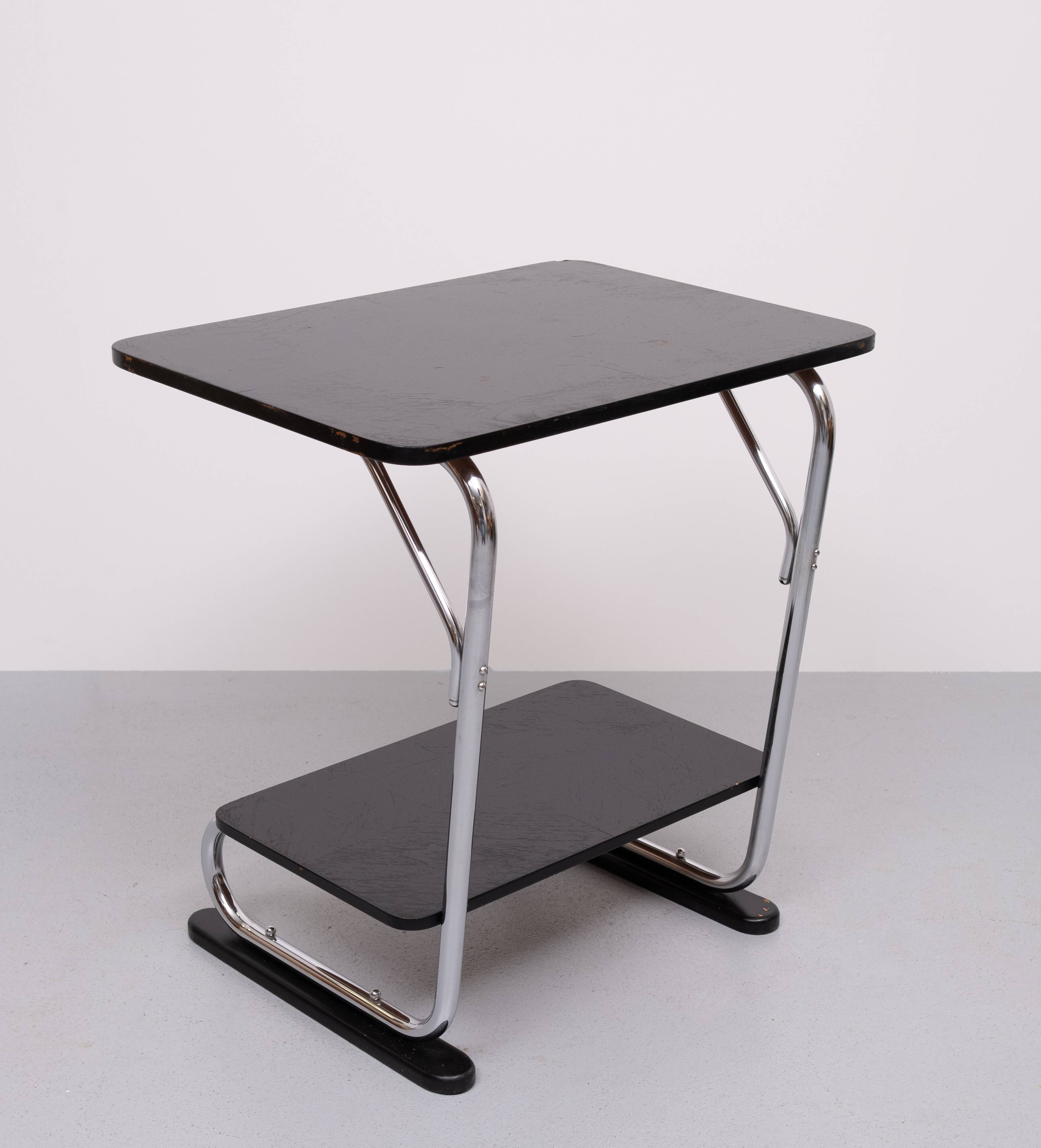 Bauhaus Chrome tube Tray Table 1930s Germany