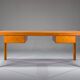 Bureau en teck moderne du milieu du siècle, années 1970