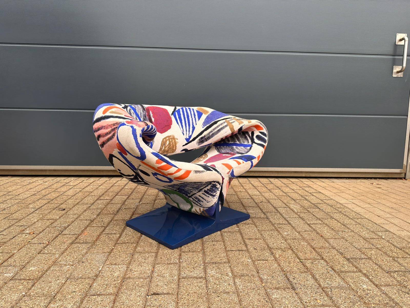 Artifort Ribbon chair by Pierre Paulin, Pierre Frey: The Painter's Canvas