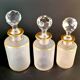 Napoleon III frosted crystal toilet set by Saint Louis