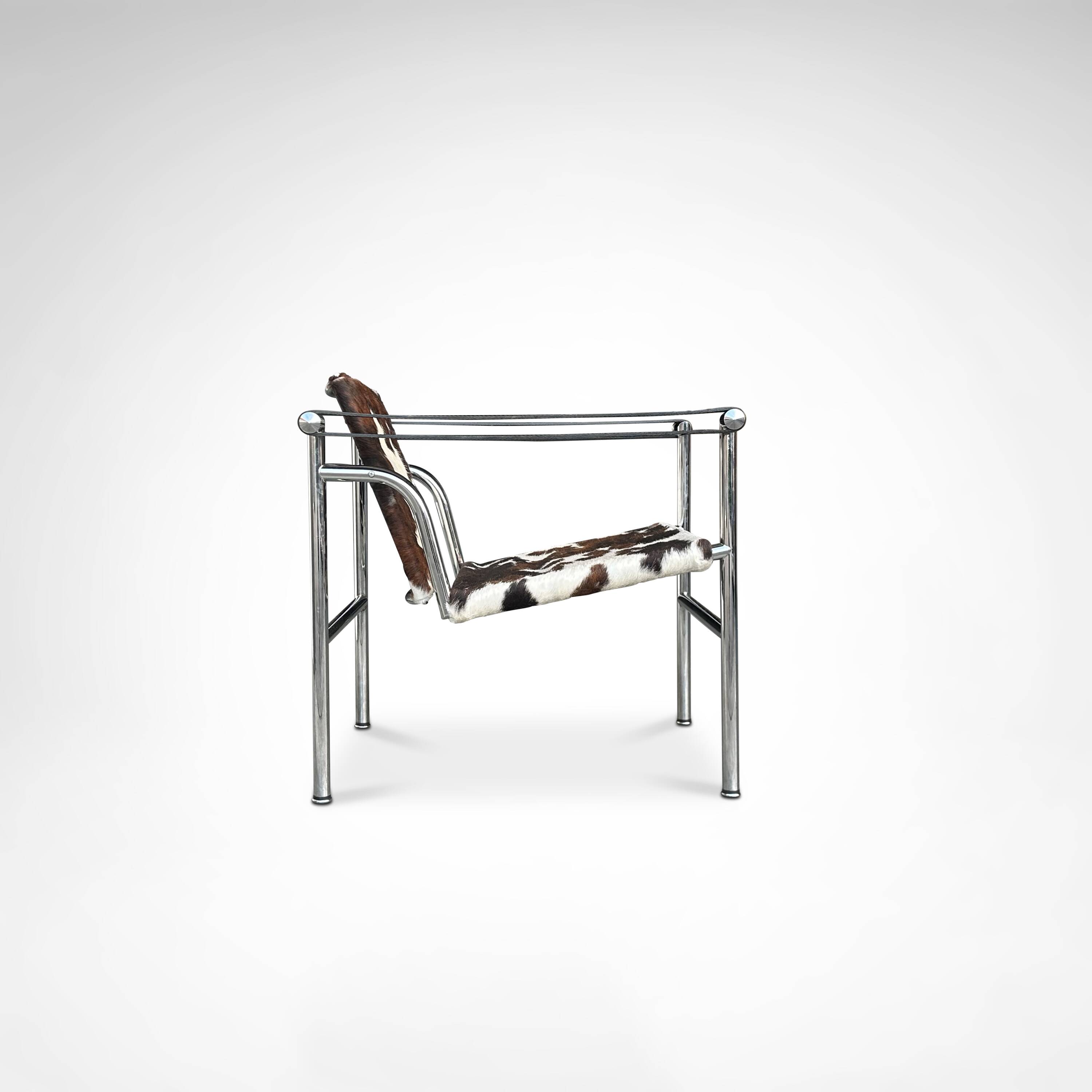 LC1 ponyskin armchair by Le Corbusier et al for Cassina 1980s