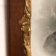 Old frame wood and gold