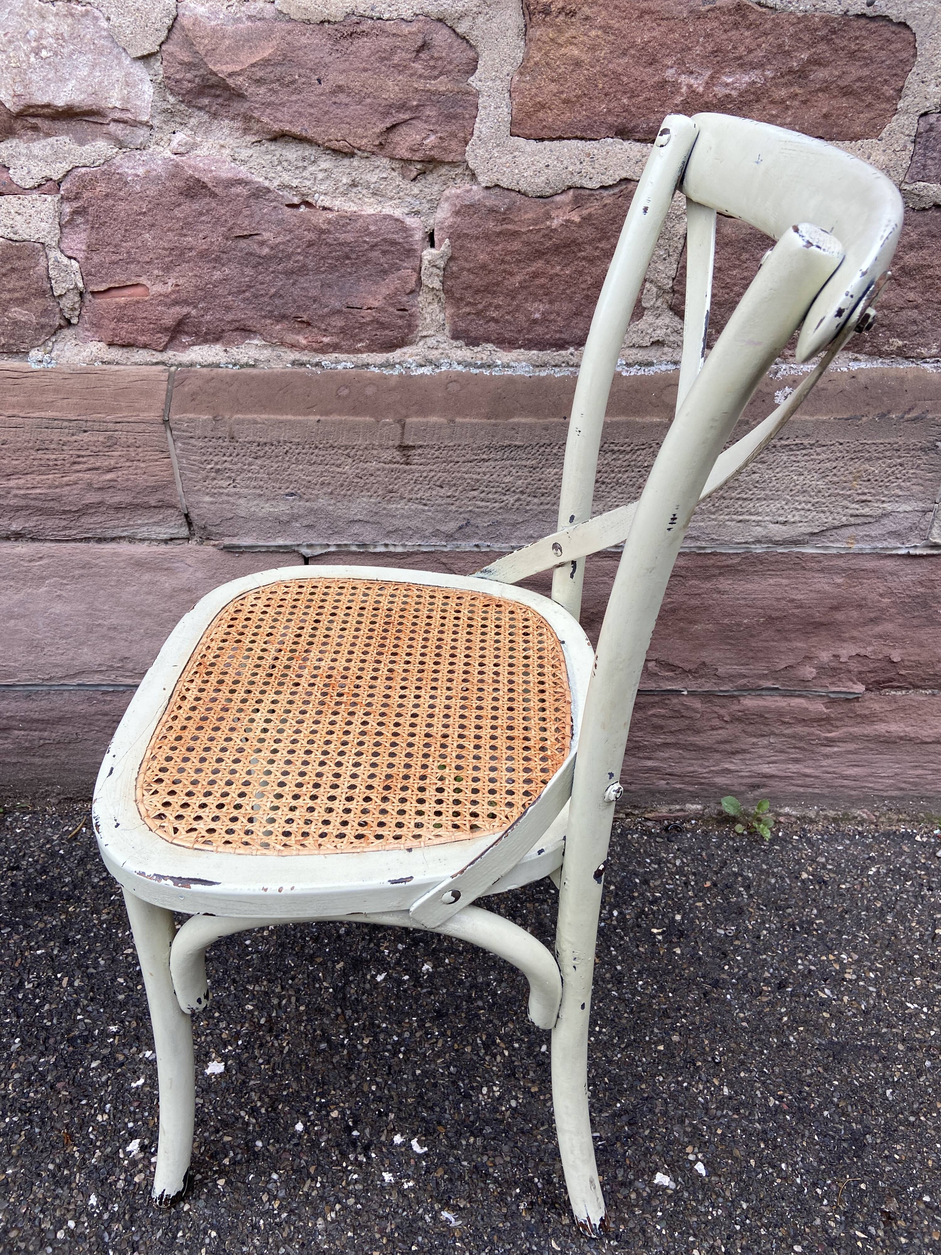 4 french chairs saint rémy restaurant bistro wood curved
