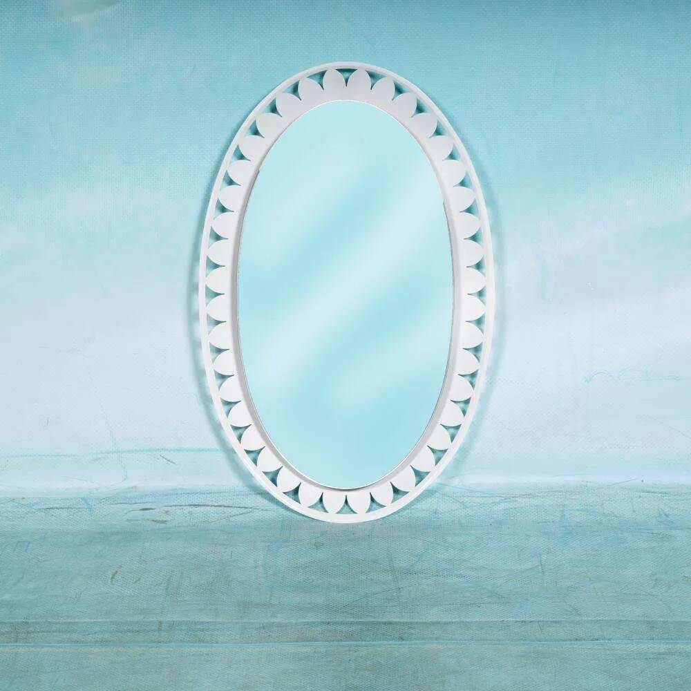 Organic mirror Space Age 1970s Hillebrand