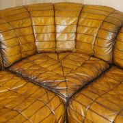 Canapé d'angle modulaire vintage cuir De Sede DS-11