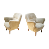 Pair of chairs 50s organic design vintage