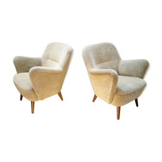 Pair of chairs 50s organic design vintage
