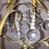 Bronze chandelier and stamps balls