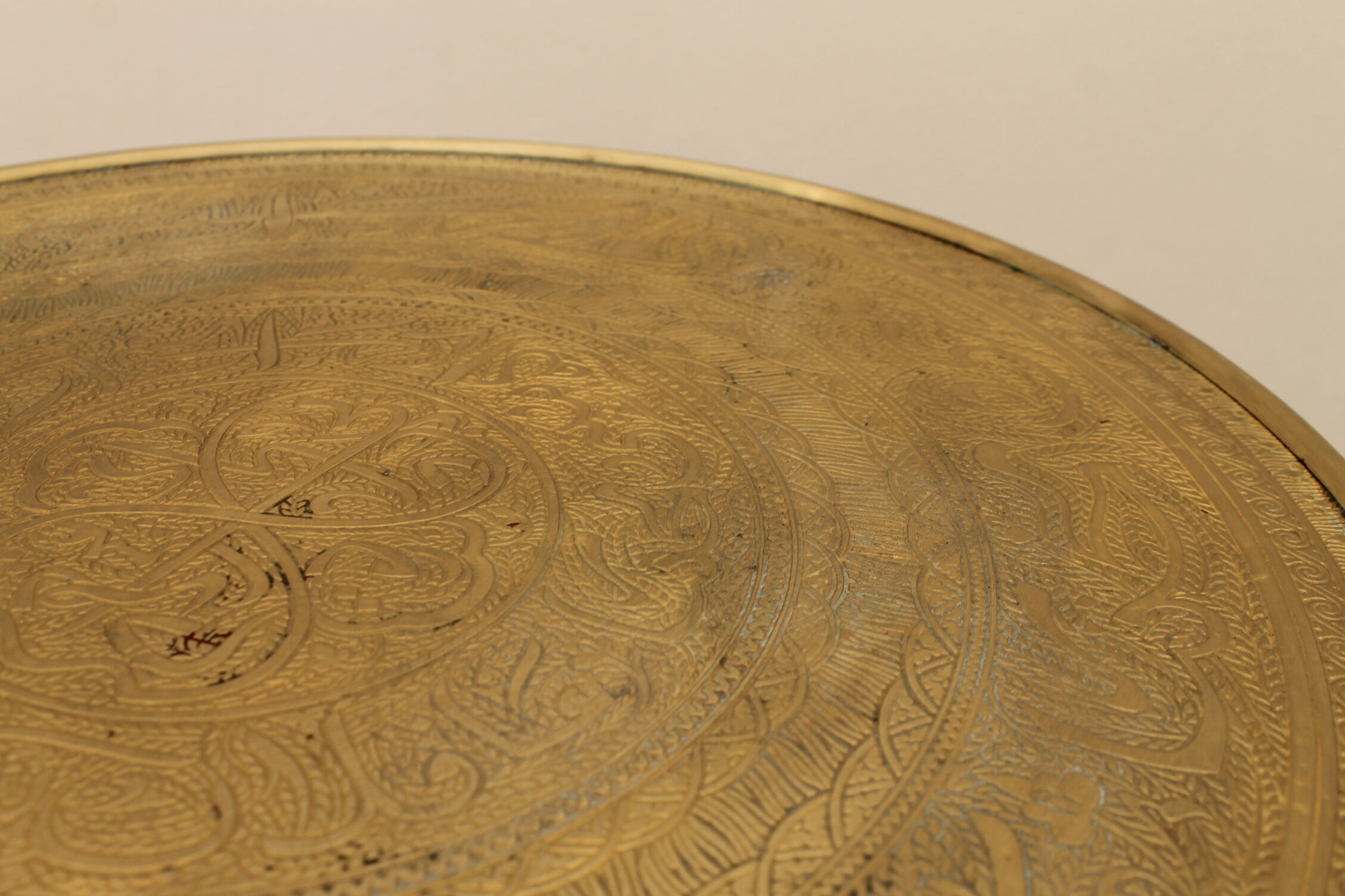 Art deco wood and brass side table 1930s