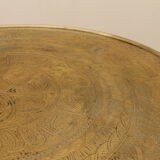 Art deco wood and brass side table 1930s
