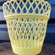 Yellow plastic pot cover 50s-60s