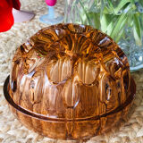 Pique flowers color copper vintage