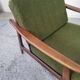 Pair of Scandinavian armchairs in afromosia, 60s