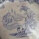 Set of 8 antique English dessert plates by J. Marshall & Co Bosphorus purple earthenware 19th century.
