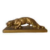 1950s gilded plaster panther