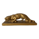 Panthère en plâtre doré années 50