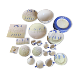Table set earthenware of Gien Alice