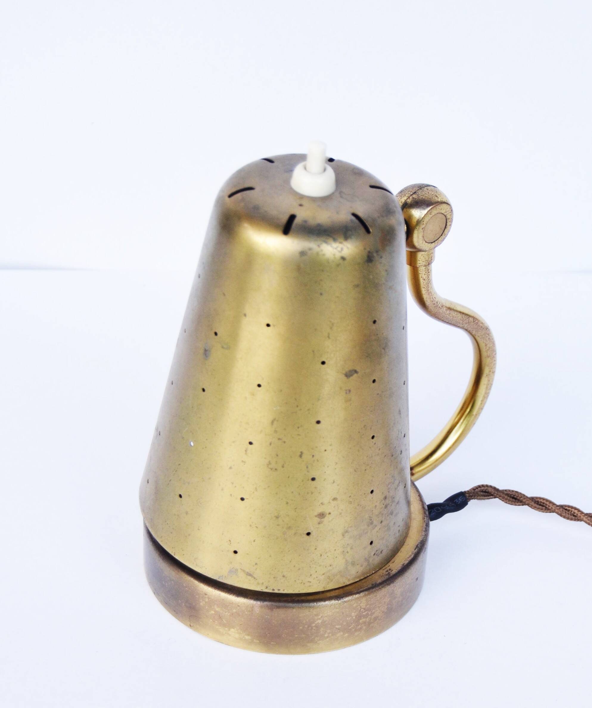 Karl Boréns for Borås Sweden, 1950s Desk Lamp made in Brass