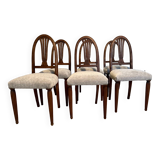 6 chaises Art Déco entièrement restaurées