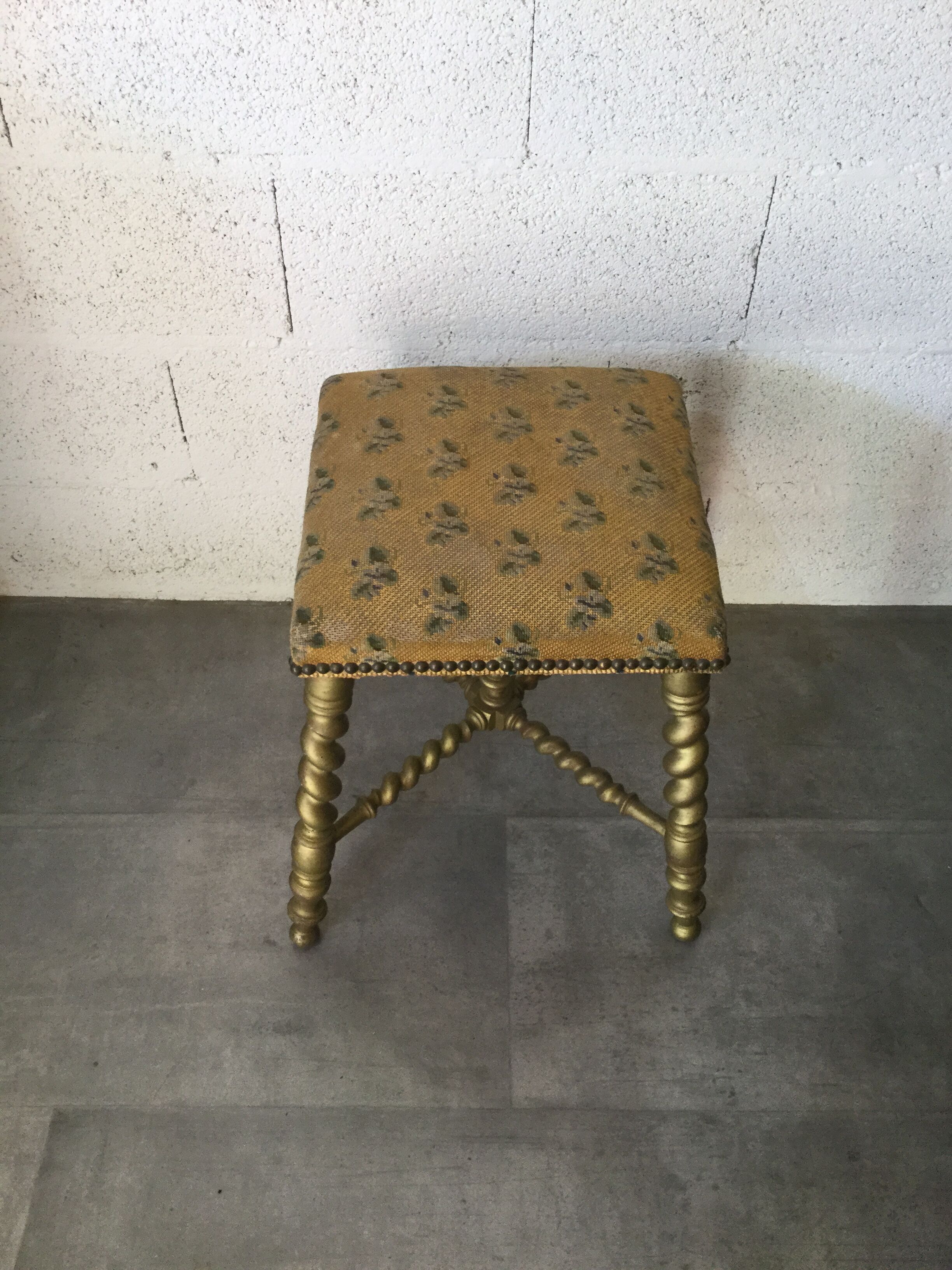 Ancient Napoleon III tabouret