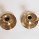Brass candle holder with cup and handle