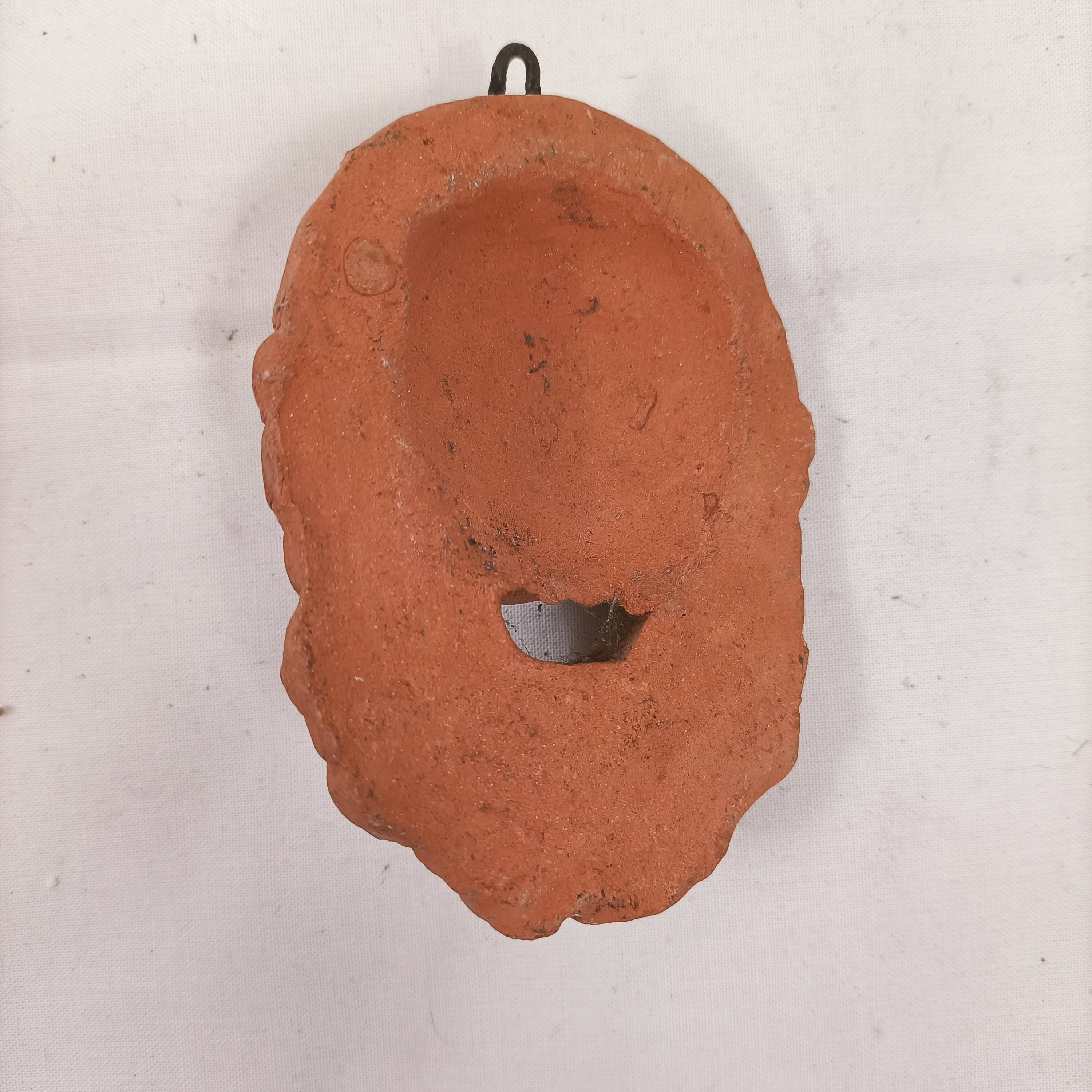 Terracotta mask Cyclops Greek mythology Z033