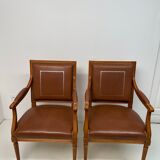 Pair armchairs style Empire