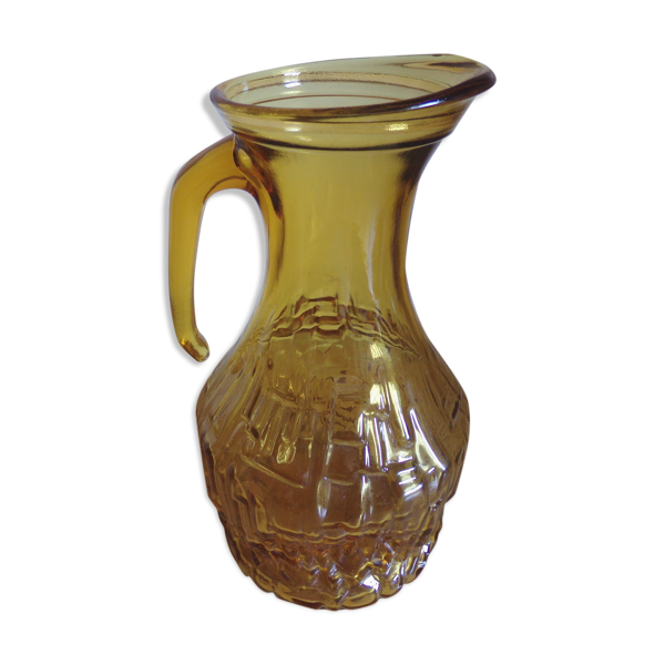 Carafe pichet couleur ambrée