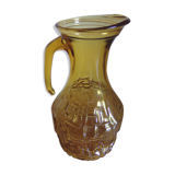 Amber-colored pitcher decanter