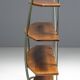 Bakery Display Rack with Iron Frame and Oak Shelves, France, 1920s